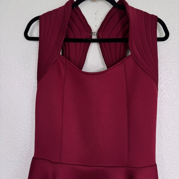 Elhoffer Dress Womens XL Galactic Commander Cosplay Costume Con Festival Maroon - Picture 4 of 14